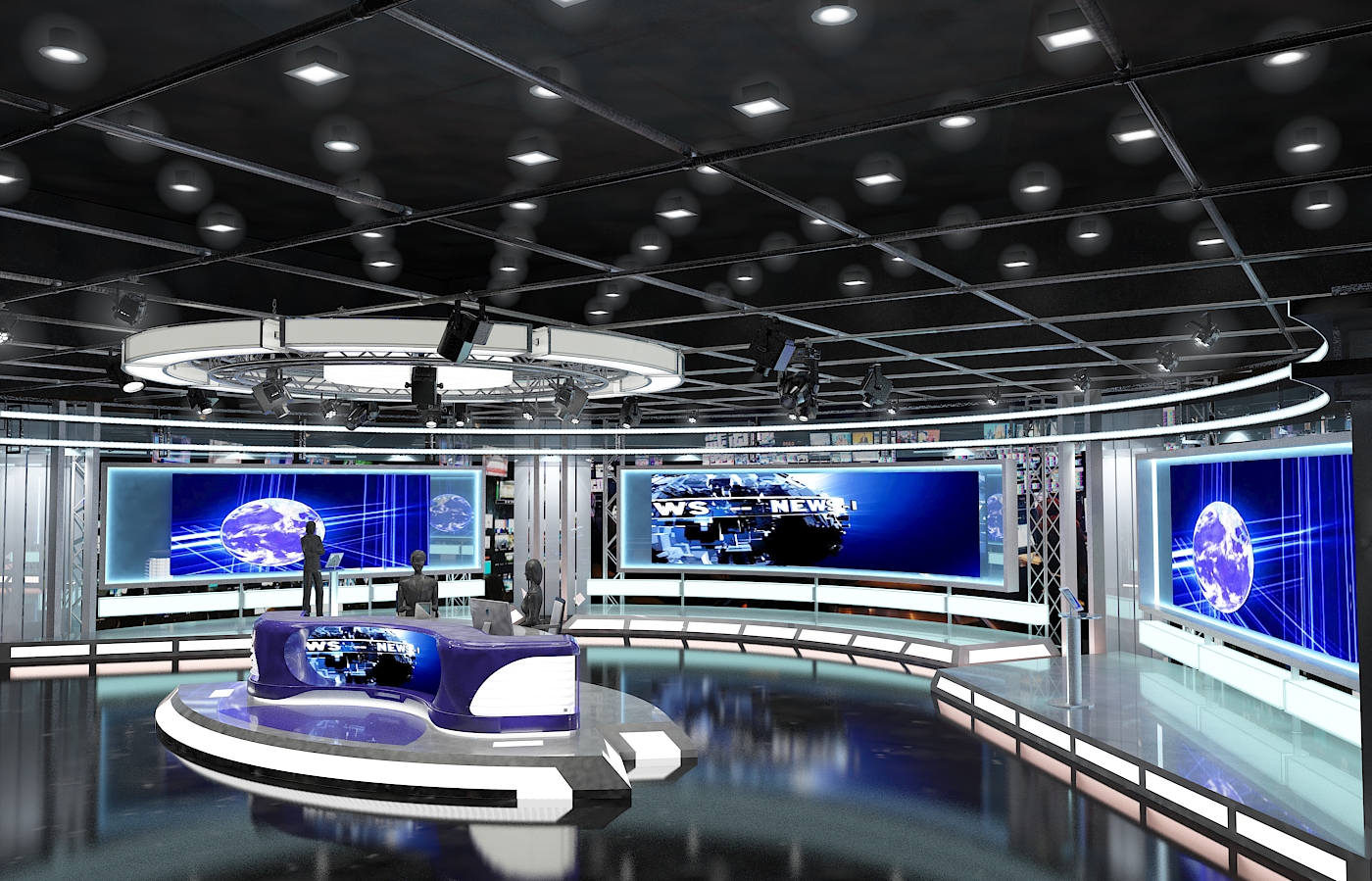 Virtual tv studio